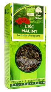 HERBATKA LIŚĆ MALINY BIO 25 g - DARY NATURY