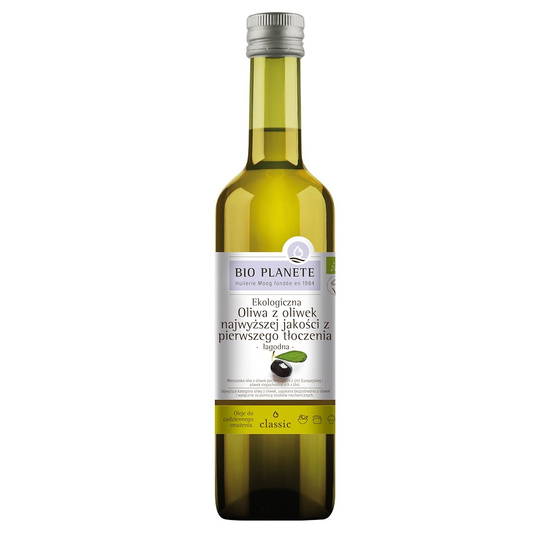 OLIWA Z OLIWEK EXTRA VIRGIN ŁAGODNA BIO 500 ml - BIO PLANETE