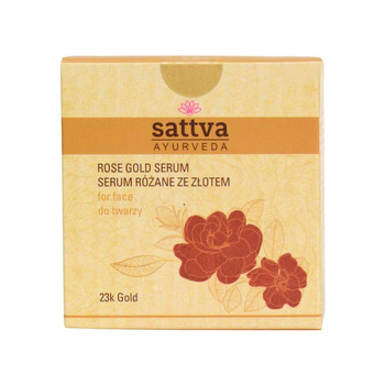 SERUM DO TWARZY RÓŻANE ZE ZŁOTEM 15 ml - SATTVA