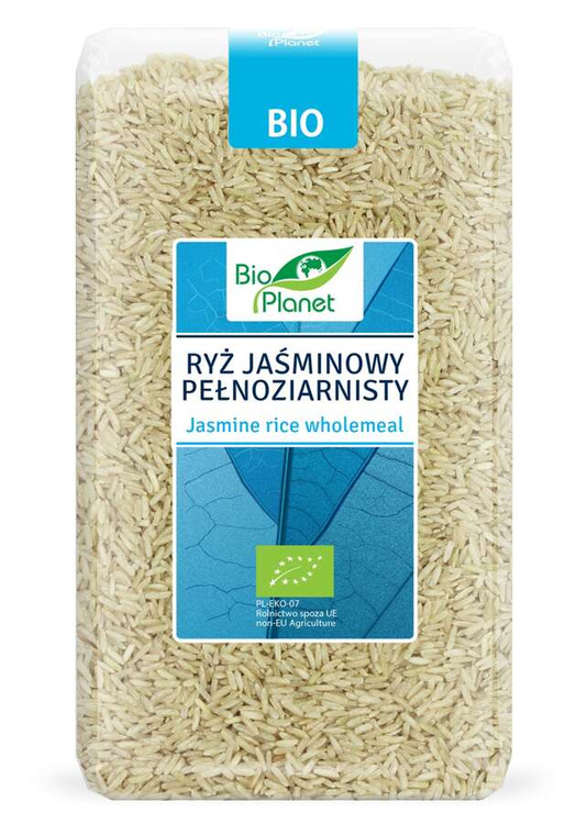 RYŻ JAŚMINOWY PEŁNOZIARNISTY BIO 1 kg - BIO PLANET