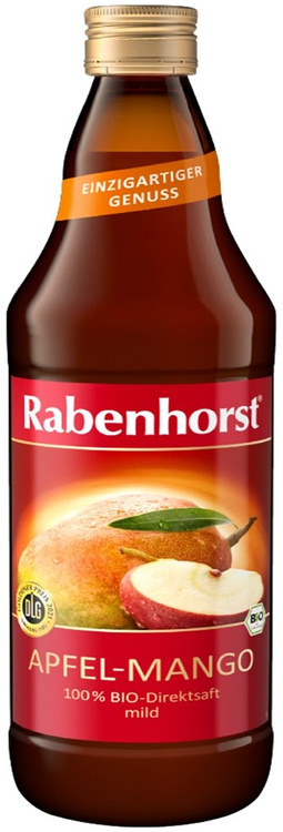 SOK JABŁKO - MANGO NFC BIO 750 ml - RABENHORST