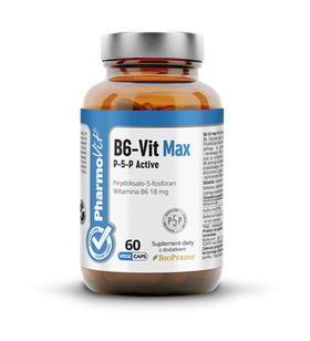 WITAMINA B6-VIT MAX P-5-P ACTIVE (18 mg) 60 KAPSUŁEK - PHARMOVIT (CLEAN LABEL)