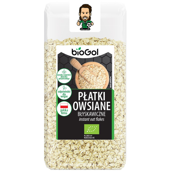 PŁATKI OWSIANE BŁYSKAWICZNE BIO 300 g - BIOGOL