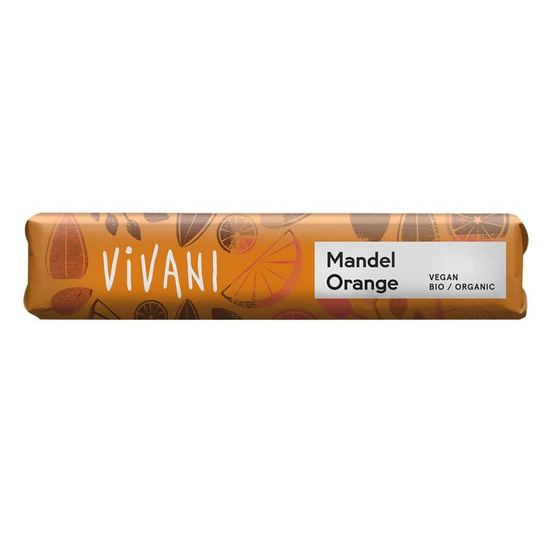 Vivani | Baton z pomarańczą i migdałami 40g | ORGANIC