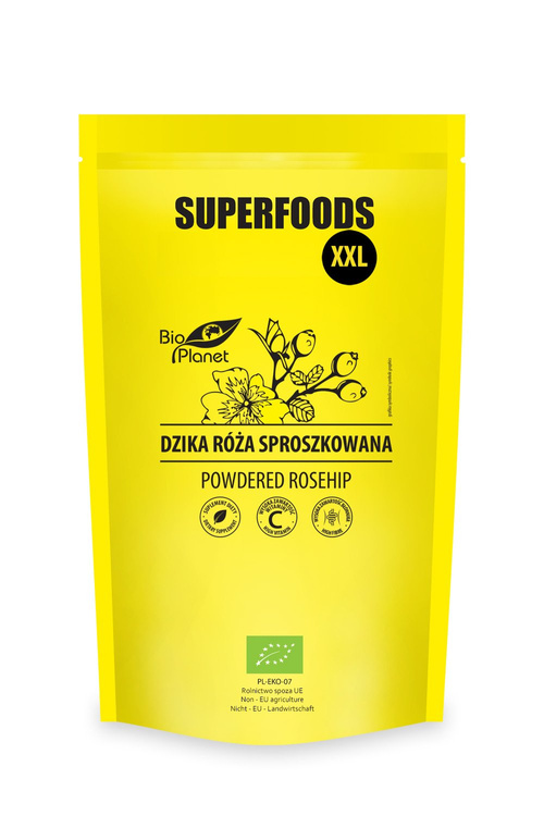 DZIKA RÓŻA SPROSZKOWANA BIO 500 g - BIO PLANET SUPERFOODS