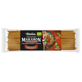 MAKARON (SEMOLINOWY RAZOWY) SPAGHETTI BIO 500 g - VITALIANA