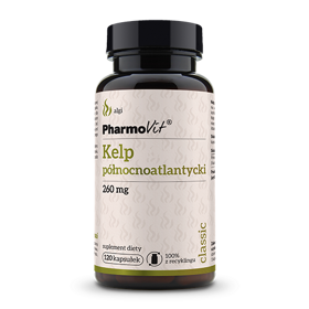 KELP PÓŁNOCNOATLANTYCKI BEZGLUTENOWY (260 mg) 120 KAPSUŁEK - PHARMOVIT (CLASSIC)