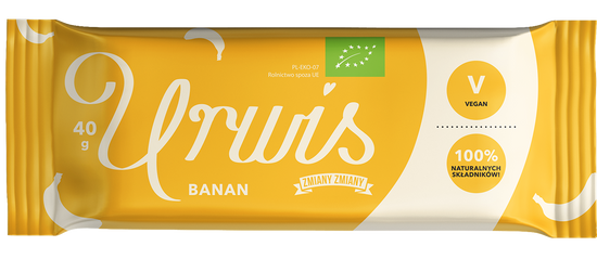 BATON DAKTYLOWY Z BANANAMI URWIS BEZGLUTENOWY BIO 40 g - ZMIANY ZMIANY