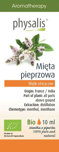 Physalis | Olejek eteryczny mięta pieprzowa 10 ml | ORGANIC