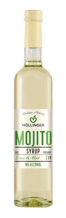 SYROP DO DRINKÓW I KOKTAJLI MOJITO BIO 500 ml - HOLLINGER