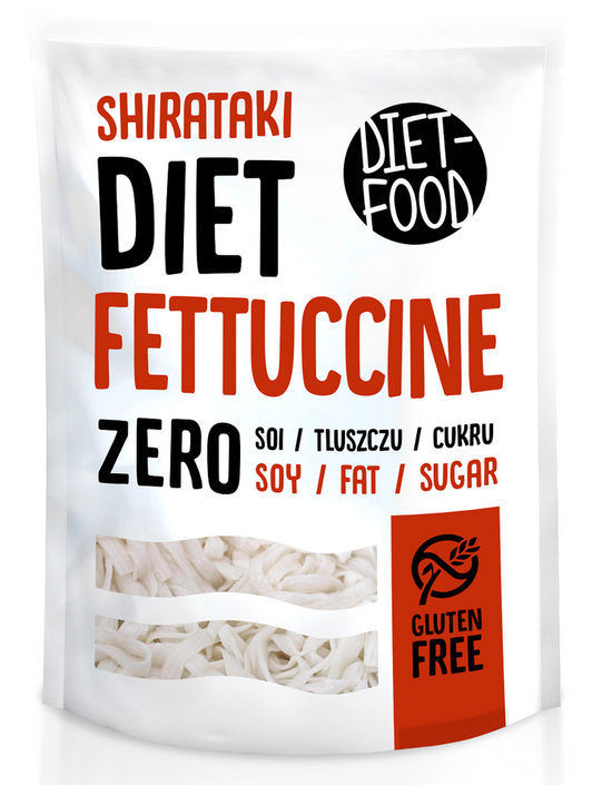 MAKARON (KONJAC TYPU FETTUCCINE) BEZGLUTENOWY 370 g (200 g) - DIET-FOOD