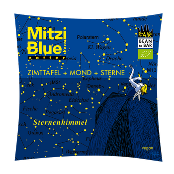 Zotter | Mitzi Blue - Czekolada okrągła Sternenhimmel 65g | ORGANIC - FAIR TRADE