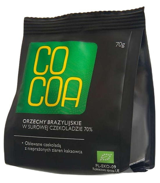 PRZECENA Cocoa | Orzechy brazylijskie w surowej czekoladzie | ORGANIC