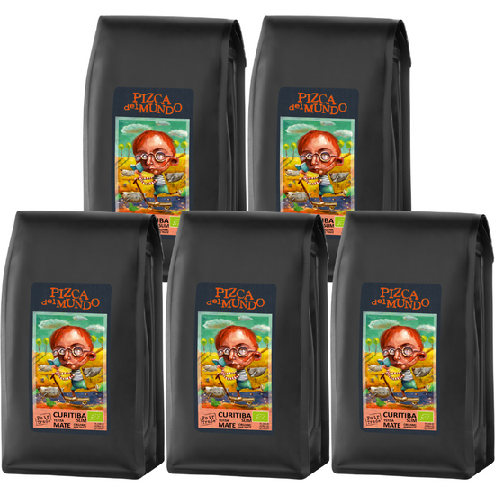 Pizca del Mundo | 5x Curitiba slim - yerba mate wspomagająca trawienie 500g | ORGANIC - FAIR TRADE