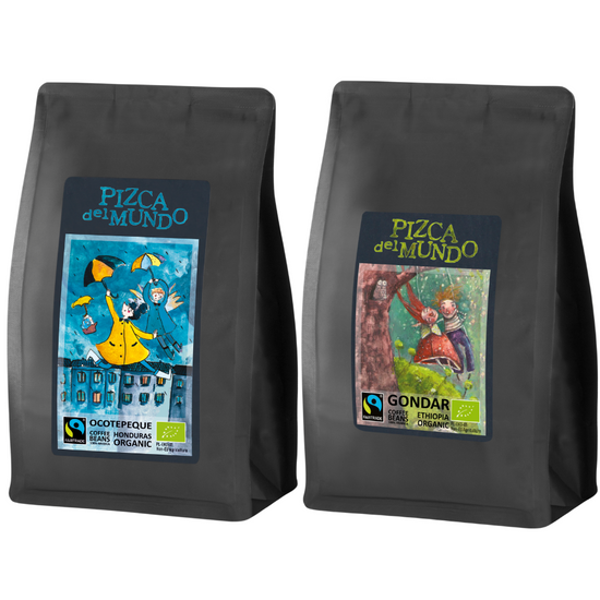 Zestaw kaw ziarnistych 250g x 2: Gondar, Ocotepeque | ORGANIC - FAIRTRADE | Pizca del Mundo 