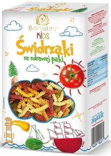 MAKARON (5-SMAKOWY) DLA DZIECI ŚWIDRZAKI 250 g - BARTOLINI