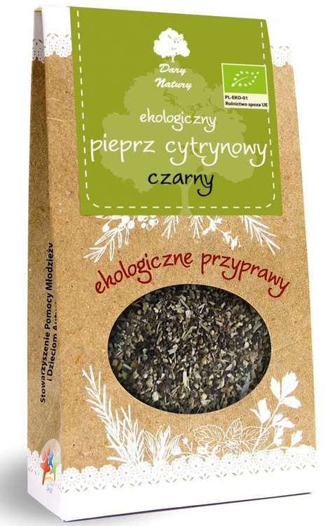 PIEPRZ CZARNY CYTRYNOWY BIO 50 g - DARY NATURY