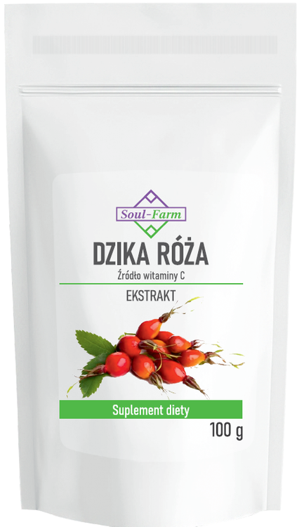 DZIKA RÓŻA EKSTRAKT PROSZEK 100 g - SOUL FARM