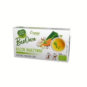 BULION - KOSTKI WARZYWNE BEZ DODATKU CUKRÓW BEZGLUTENOWE BIO (6 x 11 g) 66 g - BIOOAZA