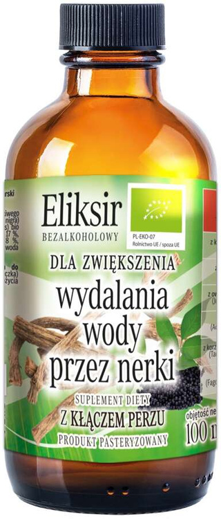 ELIKSIR DLA ZWIĘKSZENIA WYDALANIA WODY PRZEZ NERKI BIO 100 ml - MIR-LEK