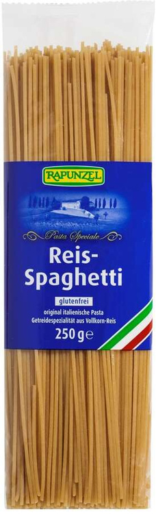 MAKARON (RYŻOWY RAZOWY) SPAGHETTI BEZGLUTENOWY BIO 250 g - RAPUNZEL