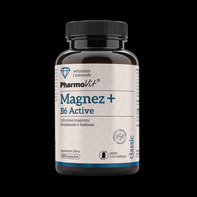 MAGNEZ + WITAMINA B6 ACTIV BEZGLUTENOWY 120 KAPSUŁEK - PHARMOVIT (CLASSIC)