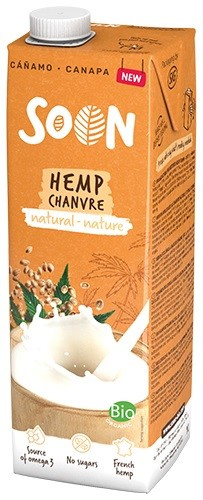 NAPÓJ Z KONOPI OMEGA-3 BEZ CUKRU BIO 1 L - SOJADE (SOON)