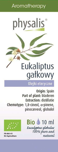 Physalis | Olejek eteryczny eukaliptus gałkowy 10 ml | ORGANIC