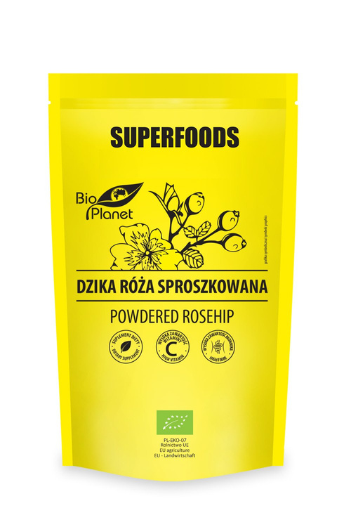 DZIKA RÓŻA SPROSZKOWANA BIO 150 g - BIO PLANET SUPERFOODS