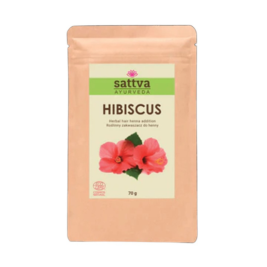 ZAKWASZACZ ROŚLINNY DO HENNY HIBISKUS ECO 70 g - SATTVA (AYURVEDA)