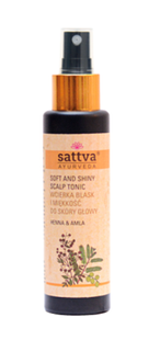 WCIERKA DO SKÓRY GŁOWY BLASK I MIĘKKOŚĆ HENNA I AMLA 100 ml - SATTVA (AYURVEDA)