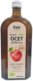 OCET JABŁKOWY 6,1 % NIEFILTROWANY BIO 500 ml - FAIR ORGANIC