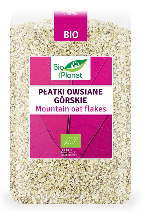 PŁATKI OWSIANE GÓRSKIE BIO 1 kg - BIO PLANET