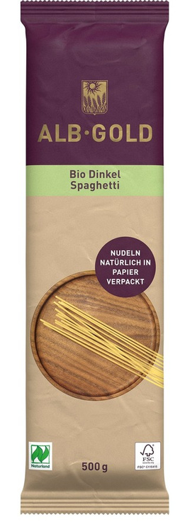 MAKARON (ORKISZOWY) SPAGHETTI BIO 500 g - ALB-GOLD