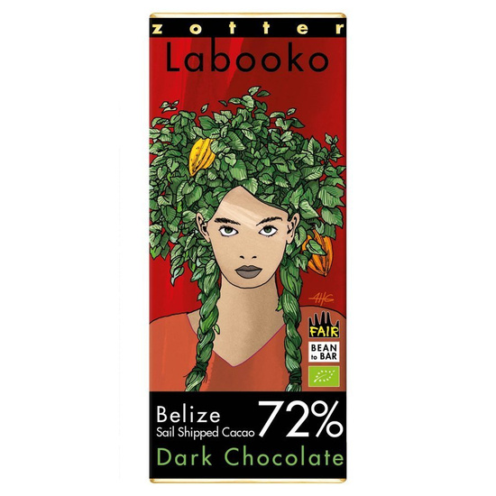 Zotter | Labooko - Czekolada gorzka 72% Belize  "Sail Shipped Cacao" 2x35g | ORGANIC - FAIR TRADE