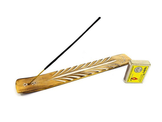 Podstawka do kadzidełek trociczkowych drewniana - słonik.