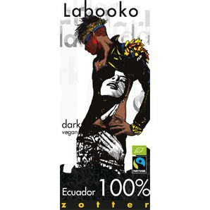 Zotter | Labooko - Czekolada ciemna Ekwador 100% 2x35g | ORGANIC - FAIRTRADE