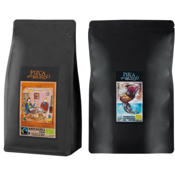 Zestaw kakao Yanachaga 750 g i czekolada do picia Michiru 750 g | ORGANIC - FAIRTRADE | Pizca del Mundo 