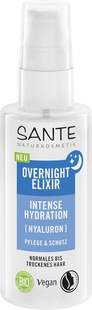 ELIKSIR NA NOC INTENSYWNIE NAWILŻAJĄCY DO WŁOSÓW NORMALNYCH I SUCHYCH Z KWASEM HIALURONOWYM I ALOESEM ECO 75 ml - SANTE