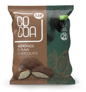 MIGDAŁY W CZEKOLADZIE SUROWEJ BIO 70 g - COCOA