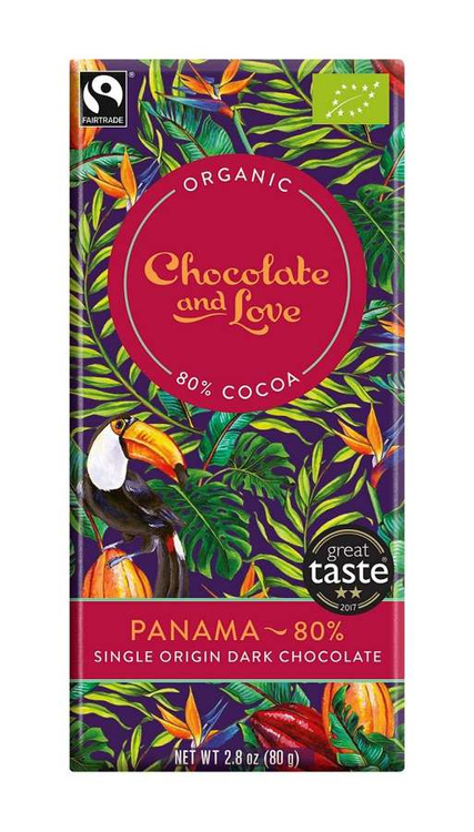 Czekolada gorzka 80% Panama 80g | ORGANIC - FAIR TRADE | Chocolate & Love