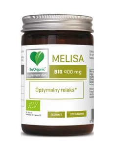 MELISA EKSTRAKT BIO (400 mg) 100 TABLETEK - BE ORGANIC