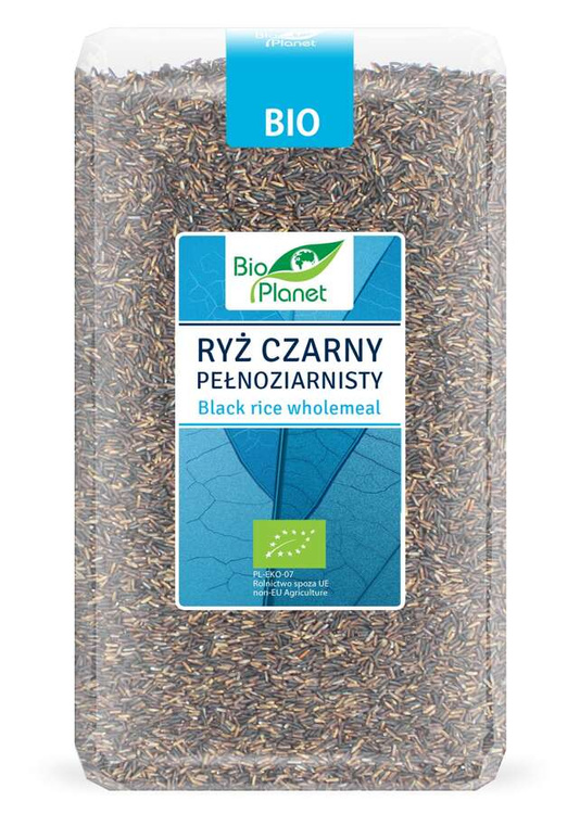 RYŻ CZARNY PEŁNOZIARNISTY BIO 1 kg - BIO PLANET