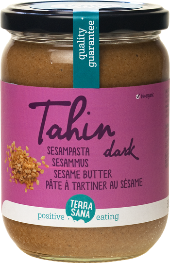Terra Sana | Tahina ciemna (krem z sezamu) 500g | ORGANIC