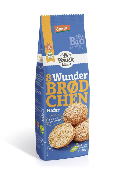 MIESZANKA DO WYPIEKU BUŁEK OWSIANYCH BEZGLUTENOWA DEMETER BIO 350 g - BAUCK HOF