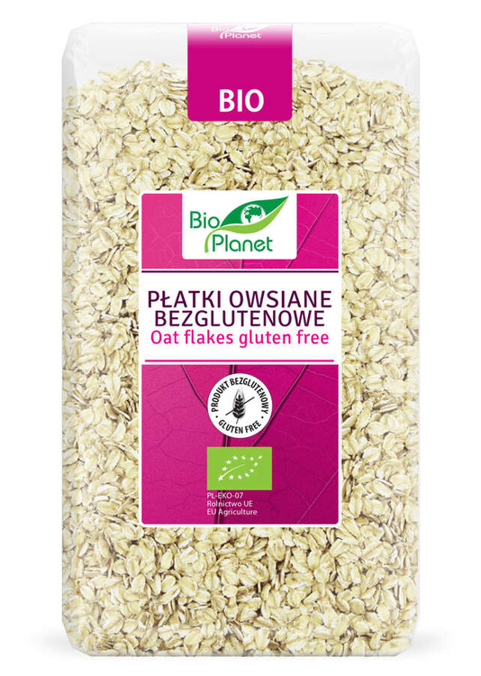 PŁATKI OWSIANE BEZGLUTENOWE BIO 600 g - BIO PLANET