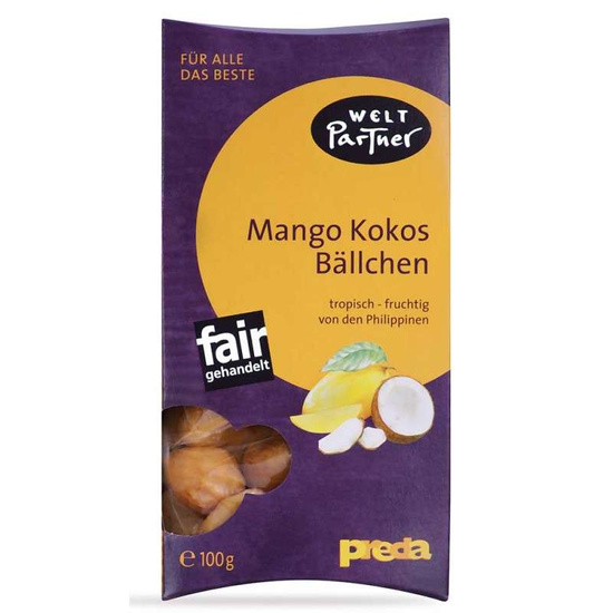 DWP | Kuleczki mango-kokosowe 100 g | FAIR TRADE