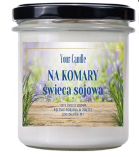 ŚWIECA SOJOWA NA KOMARY 150 ml - YOUR CANDLE (PRODUKT SEZONOWY)