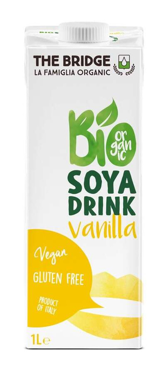 NAPÓJ SOJOWY O SMAKU WANILIOWYM BEZGLUTENOWY BIO 1 L - THE BRIDGE