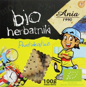 HERBATNIKI PROSTOKĄTNE BIO 100 g - BIO ANIA